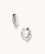 Load image into Gallery viewer, Mikki Metal Huggie Earrings in Silver
