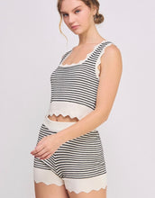 Load image into Gallery viewer, Sweater Scalloped Shorts
