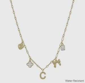 Initial Charm Necklace