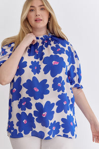 Curvy Floral Fantasy Top