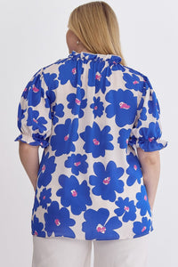 Curvy Floral Fantasy Top