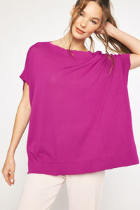 Perfect Oversized Boat Neck Top