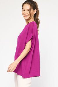 Perfect Oversized Boat Neck Top