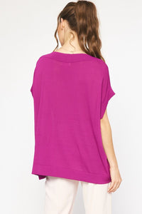 Perfect Oversized Boat Neck Top