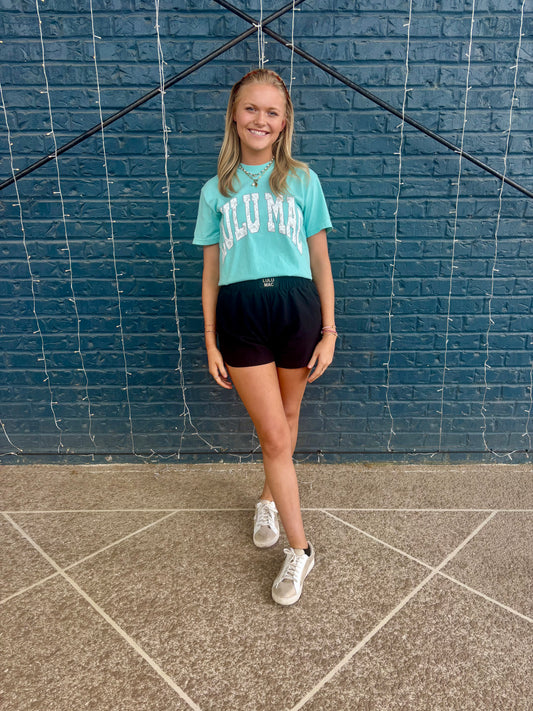 Lulu Mac Camo Adult Chalky Mint Comfort Colors Tee