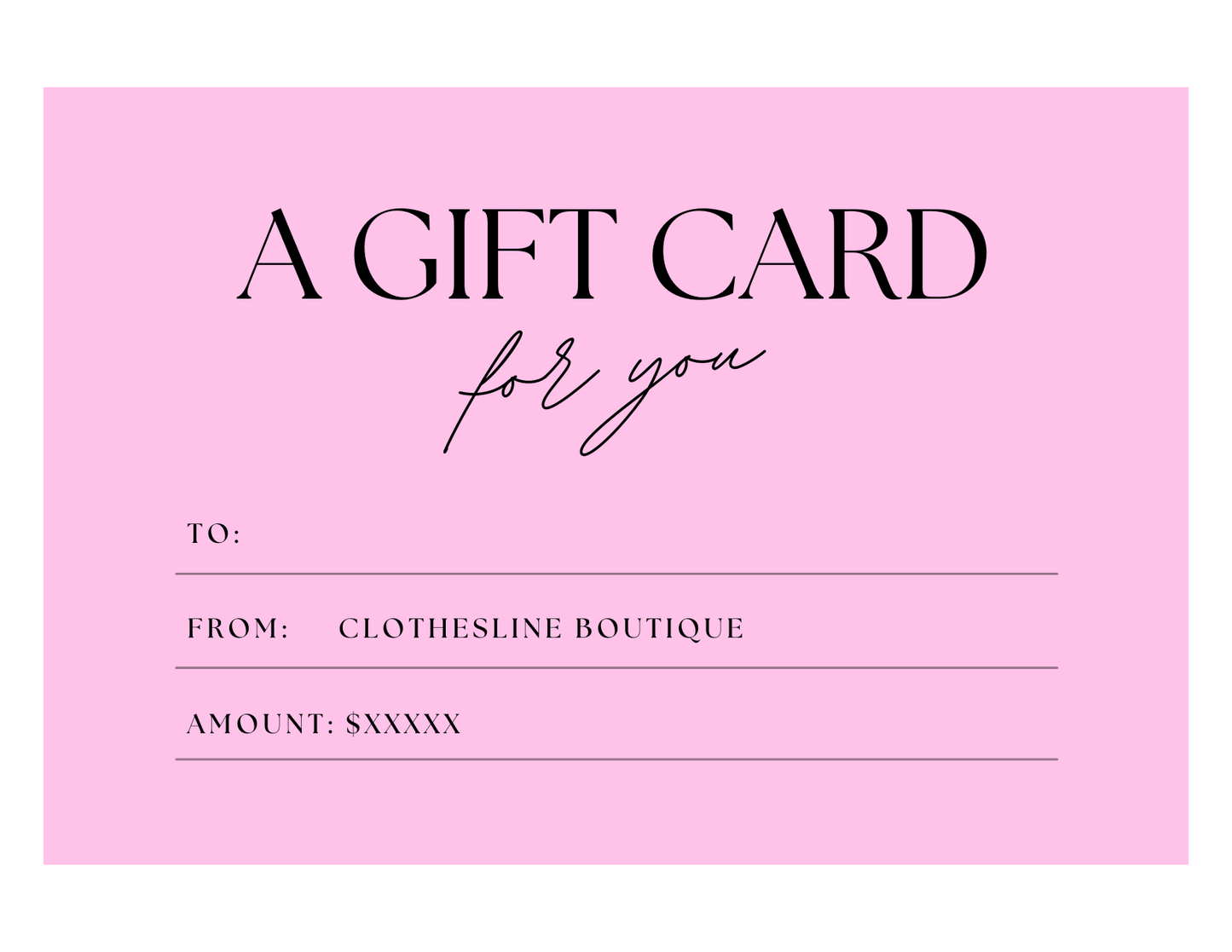 Gift card