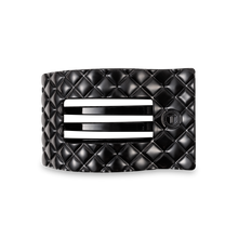 Load image into Gallery viewer, TELETIES - Flat Rectangle Hair Clip | Medium | Jet Black Quilted
