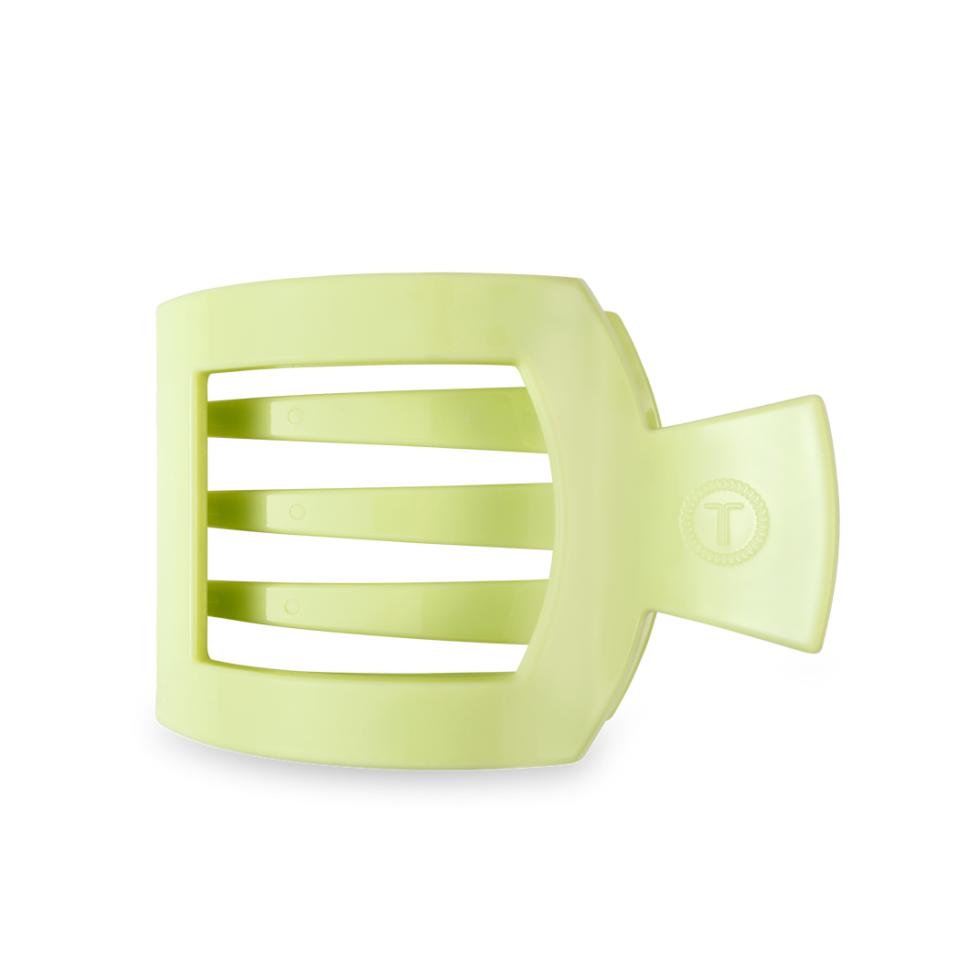 TELETIES - Square Flat Hair Clip | Large | Aloe, There!