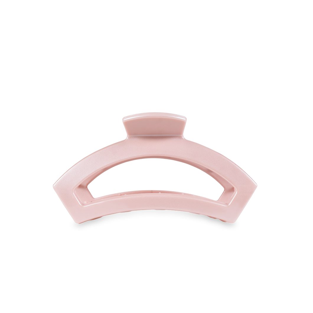 TELETIES - Open Hair Clip | Tiny | Pearly Pink