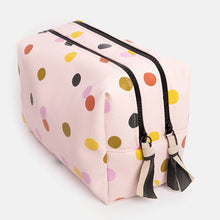 Load image into Gallery viewer, Caroline Gardner - Pale Pink Dotty Large Travel Washbag
