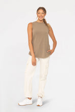 Load image into Gallery viewer, Notched Sleeveless Flowy Tank Top
