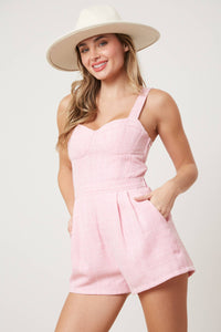 Shania Tweed Bustier Romper