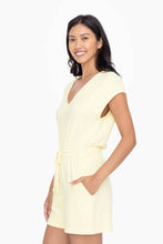 Load image into Gallery viewer, Brushed Hacci V-Neck Romper
