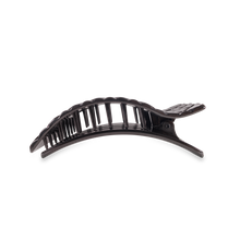 Load image into Gallery viewer, TELETIES - Flat Rectangle Hair Clip | Medium | Jet Black Quilted
