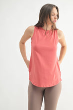 Load image into Gallery viewer, Notched Sleeveless Flowy Tank Top
