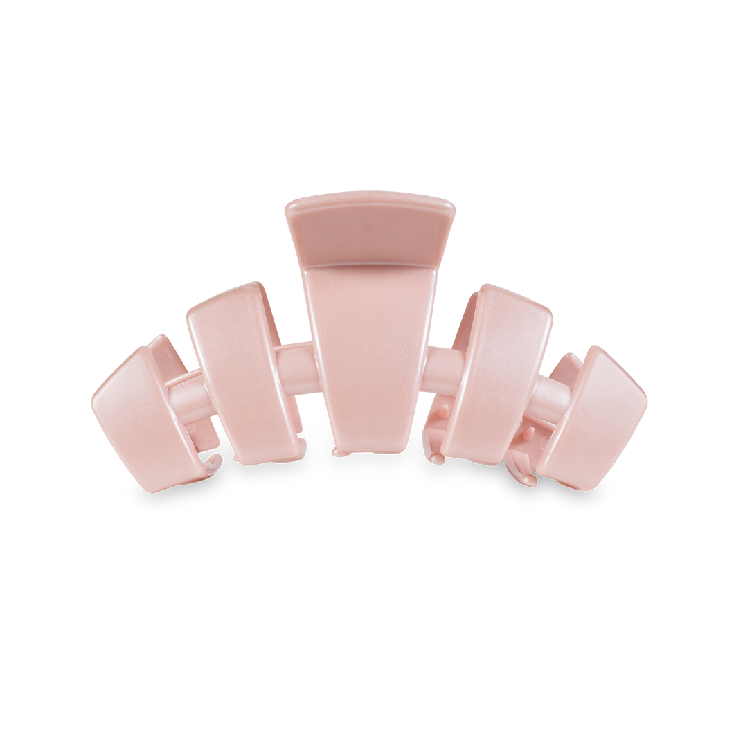 TELETIES - Classic Hair Clip | Medium | Pearly Pink