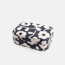 Load image into Gallery viewer, Charcoal Mono Flower Jewellery Box
