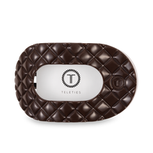 Load image into Gallery viewer, TELETIES - Flat Round Hair Clip | Large | Truly Taupe Quilted
