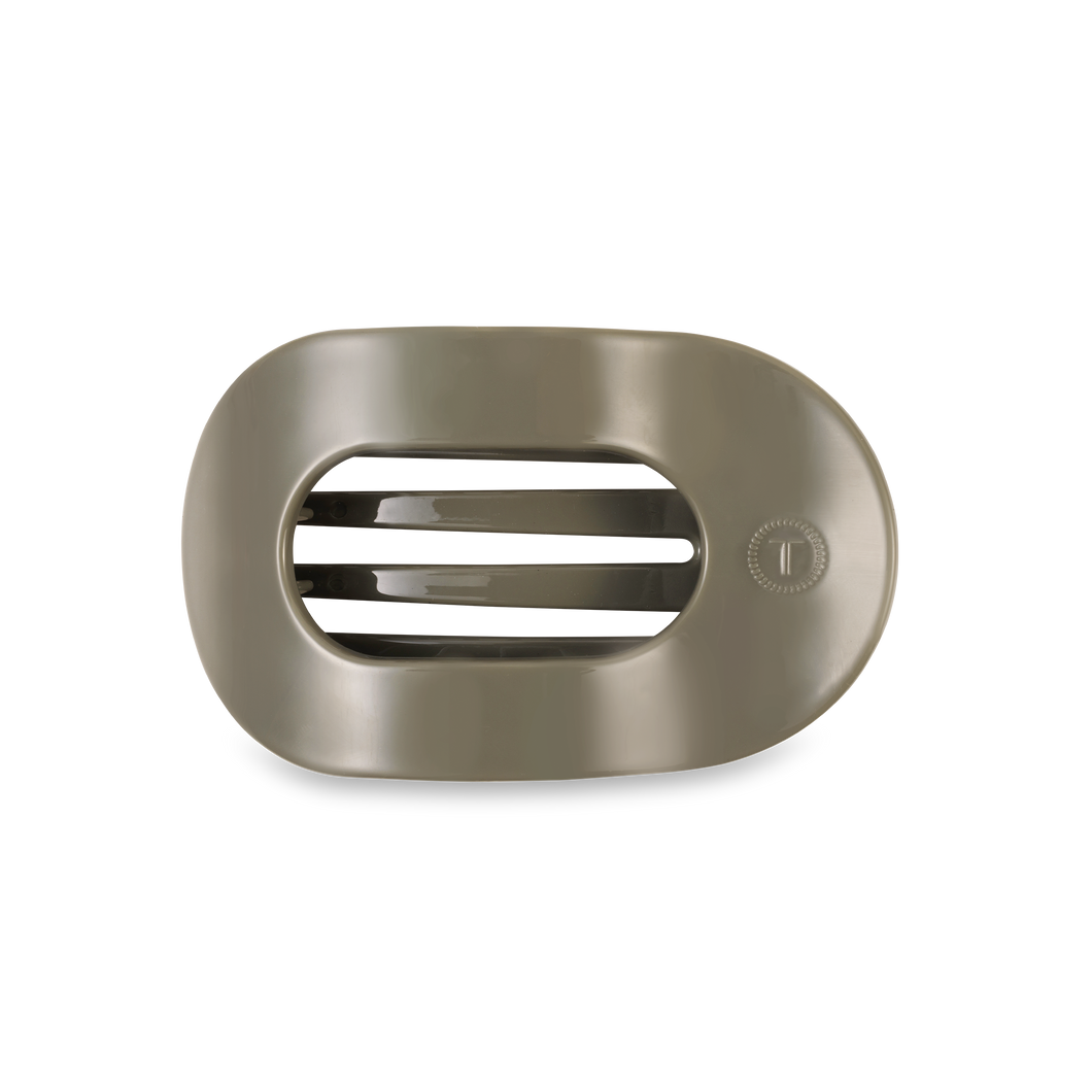 TELETIES - Flat Round Hair Clip | Medium | Sage It Ain't So