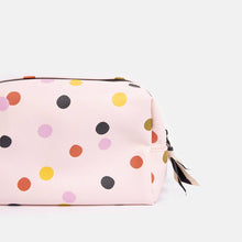 Load image into Gallery viewer, Caroline Gardner - Pale Pink Dotty Large Travel Washbag
