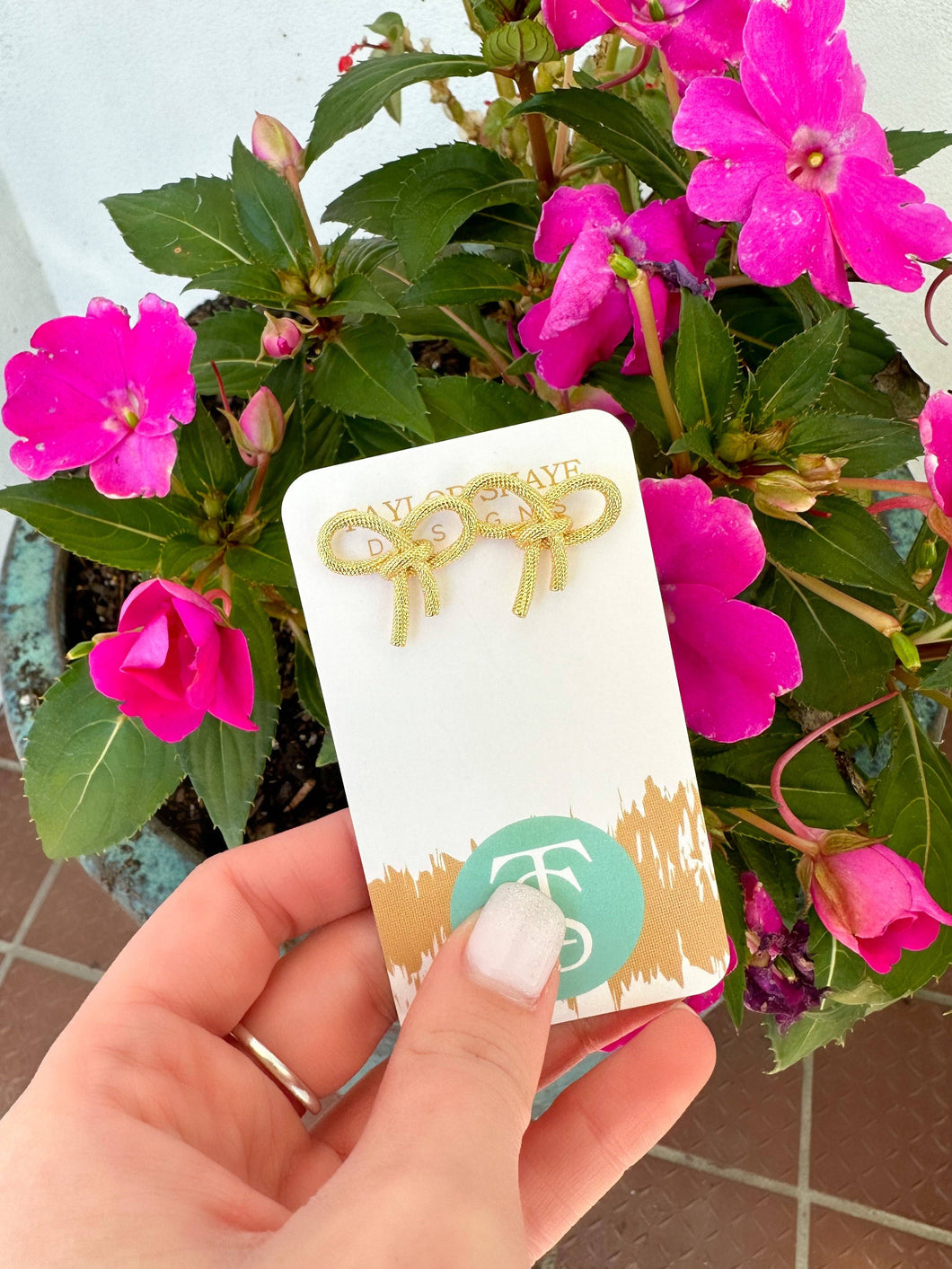 Taylor Shaye Designs - Golden Bow Studs