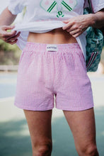 Load image into Gallery viewer, Katydid - Pink Striped Ladies Boxer Shorts
