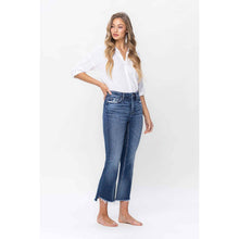 Load image into Gallery viewer, Lilly-HIGH RISE STEP HEM CROP FLARE JEANS
