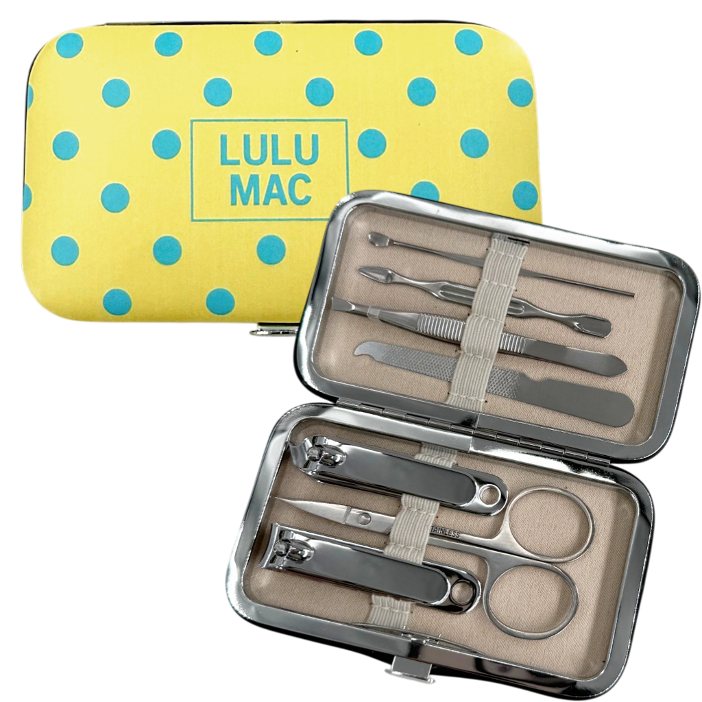 Lulu Mac Butter/Blue Dot Manicure Set