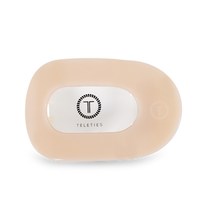 Almond Beige Large Flat Round Clip