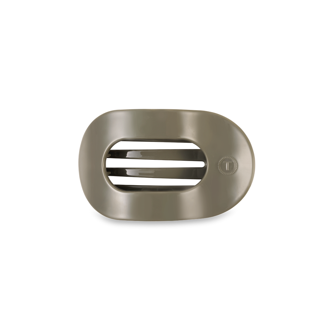 TELETIES - Flat Round Hair Clip | Small | Sage It Ain't So