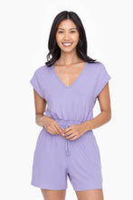 Load image into Gallery viewer, Brushed Hacci V-Neck Romper
