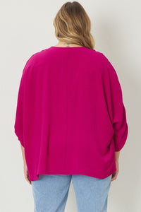 Plus Sleeve Detail Top