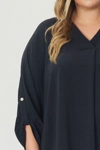 Plus Sleeve Detail Top