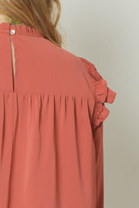 Plus Pintuck Detail Top