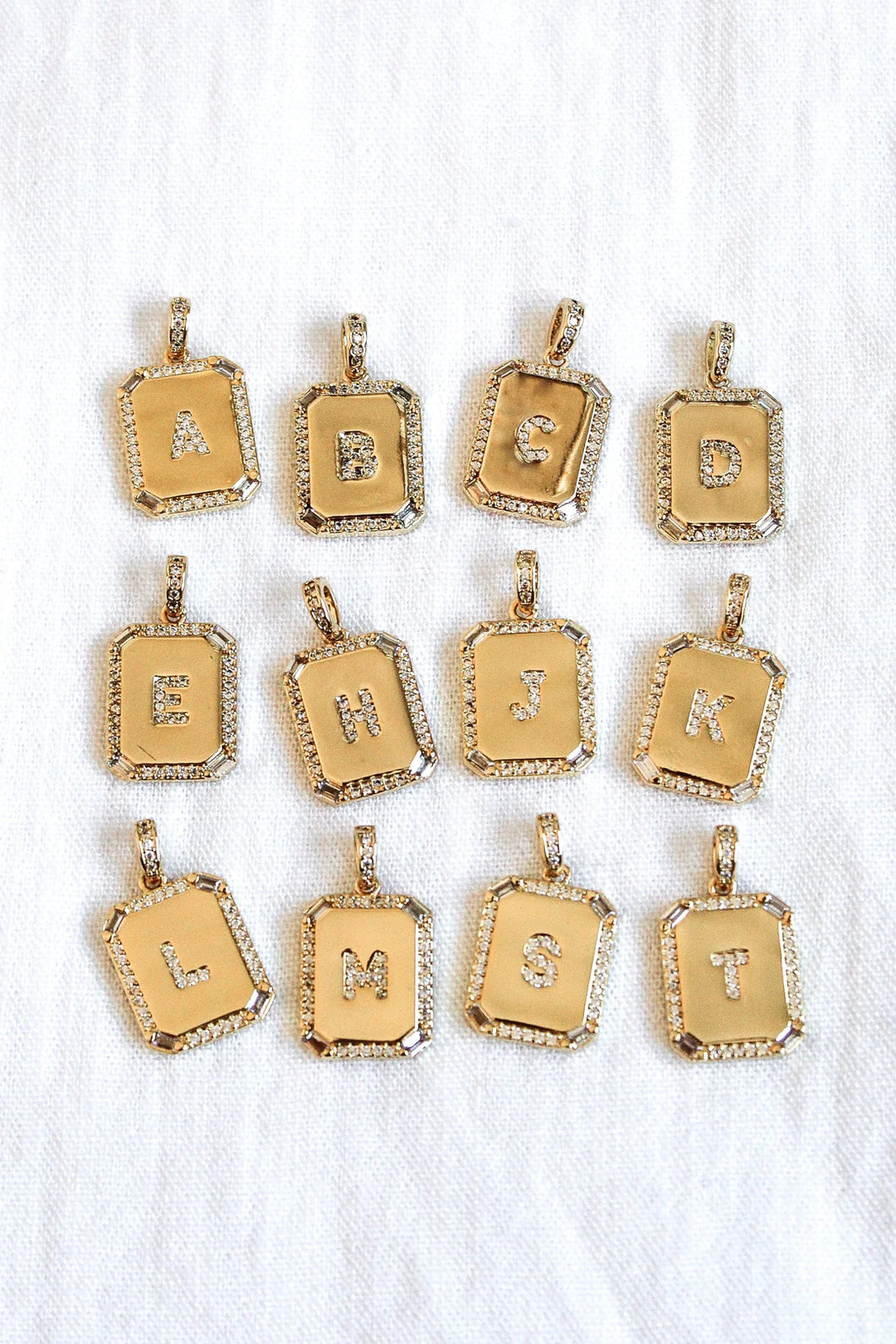 Initial Tile Necklace