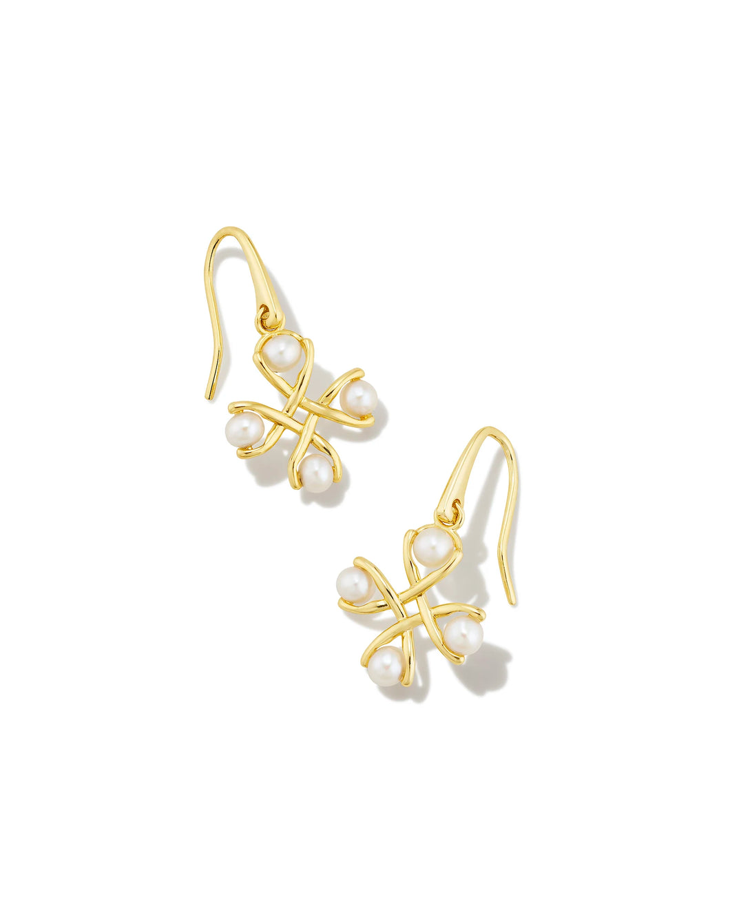 Everleigh Gold Pearl Drop Earrings