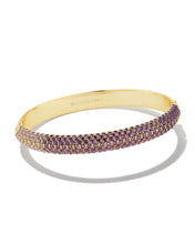 Load image into Gallery viewer, Kendra Scott Mikki Gold Pave Bangle Bracelet
