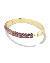 Load image into Gallery viewer, Kendra Scott Mikki Gold Pave Bangle Bracelet
