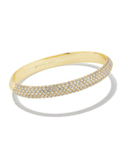 Load image into Gallery viewer, Kendra Scott Mikki Gold Pave Bangle Bracelet
