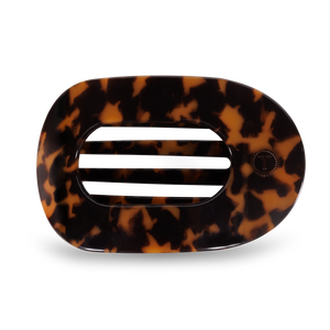 TELETIES - Tortoise Large Flat Round Clip