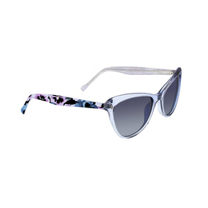 Vera Bradley Eyewear - Adessa - Plum Pansies - Polarized Sunglass