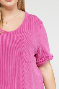 Plus Around Town Ribbed Top