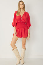 Load image into Gallery viewer, Rebel Red Romper
